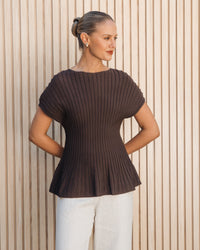 WHITE CLOSET / LESLIE KNIT TOP / TF11966