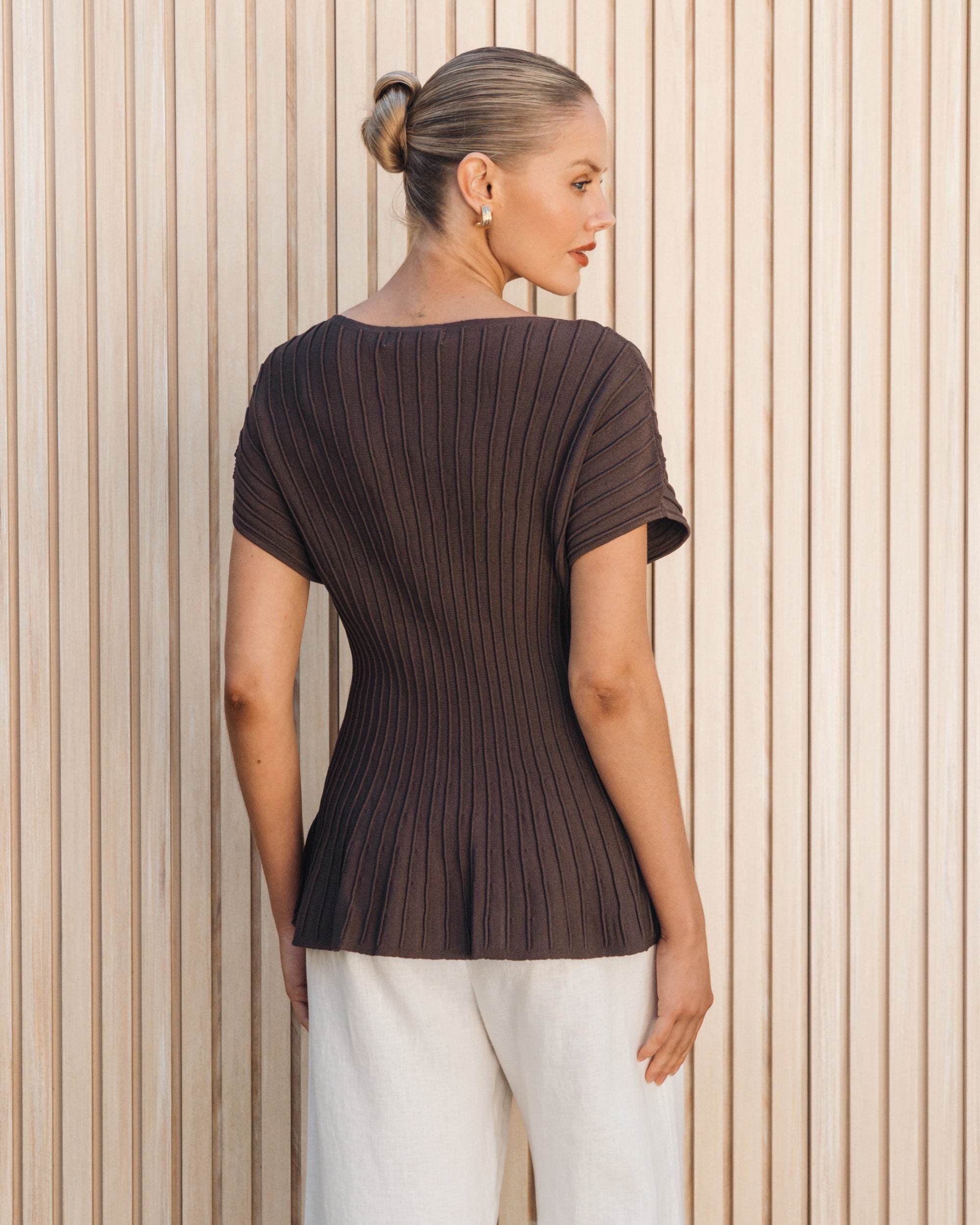 WHITE CLOSET / LESLIE KNIT TOP / TF11966