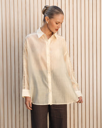 WHITE CLOSET / MABEL SHIRT / VANILLA / TF12002