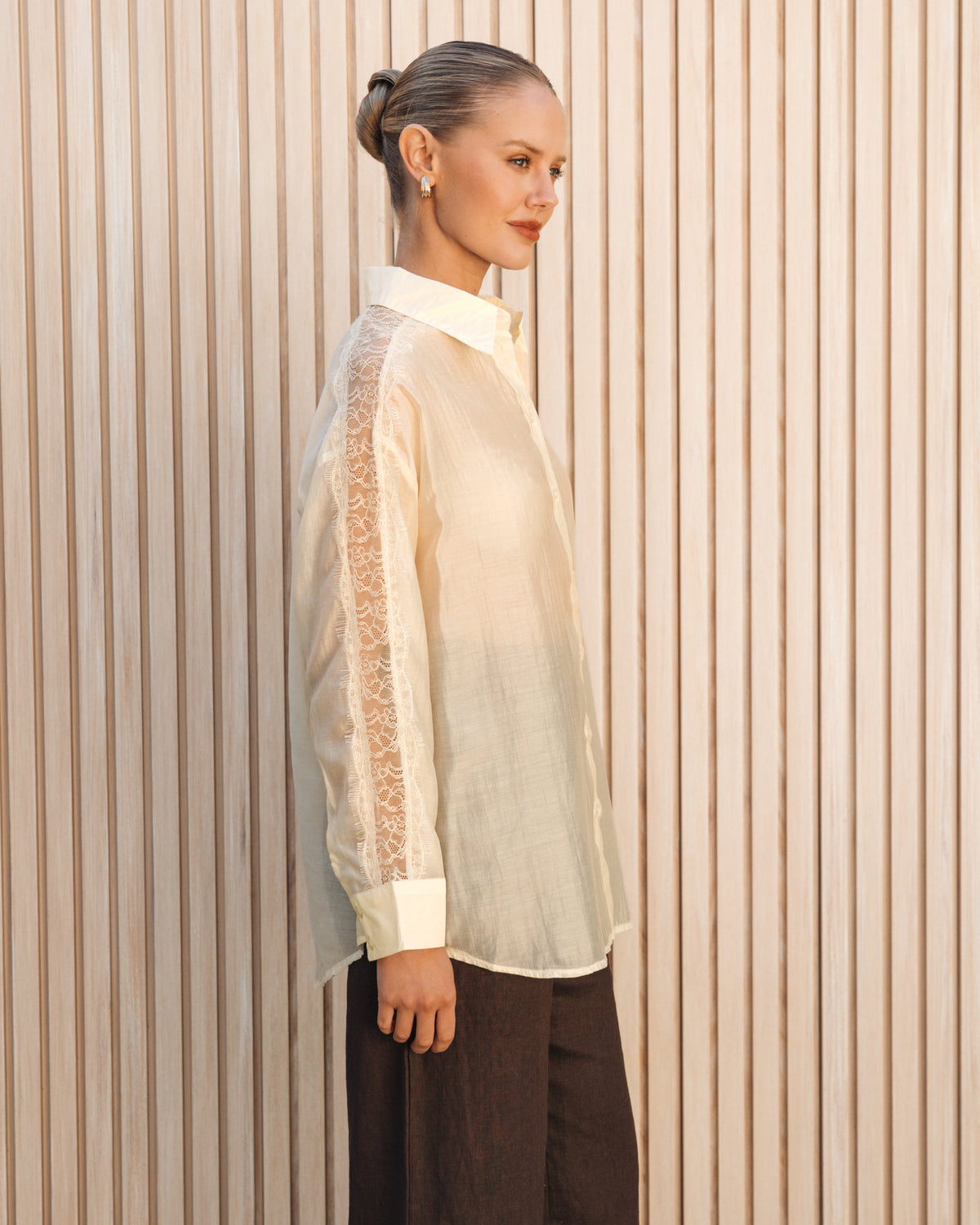 WHITE CLOSET / MABEL SHIRT / VANILLA / TF12002
