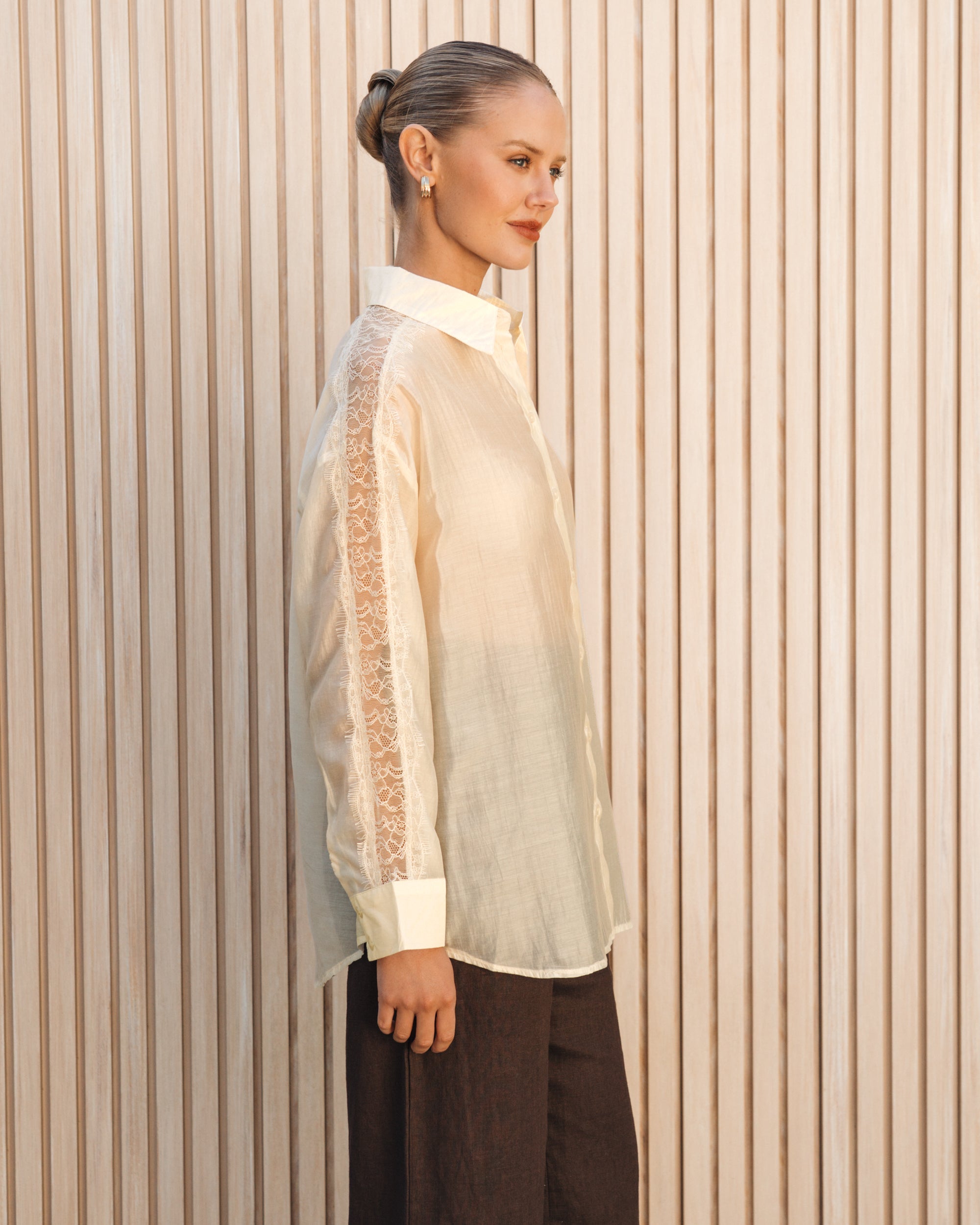 WHITE CLOSET / MABEL SHIRT / VANILLA / TF12002