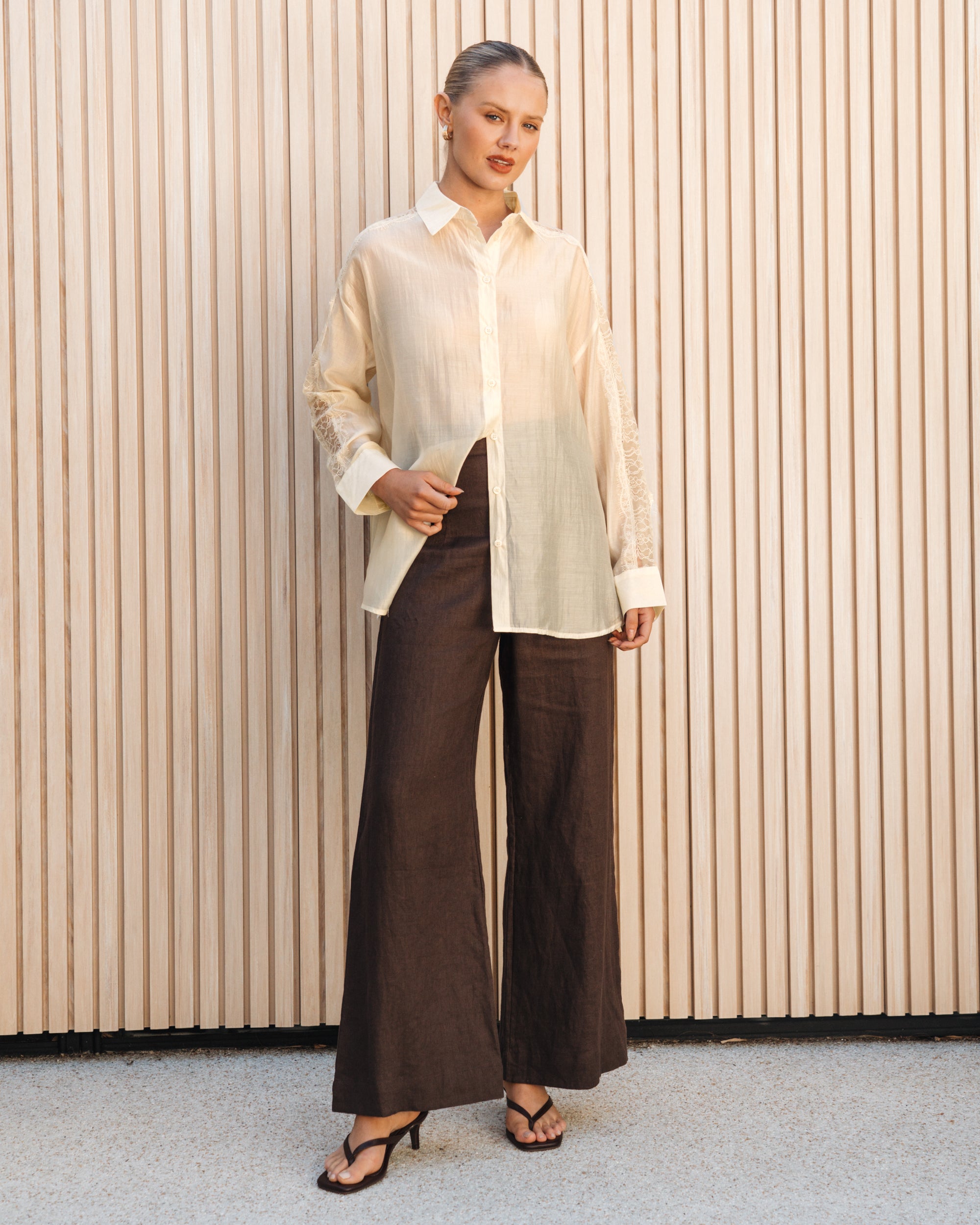 WHITE CLOSET / MABEL SHIRT / VANILLA / TF12002