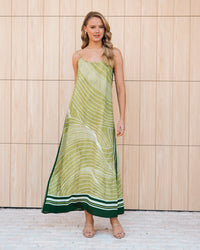WHITE CLOSET / FLOW STATE MIDI DRESS / TFE12105