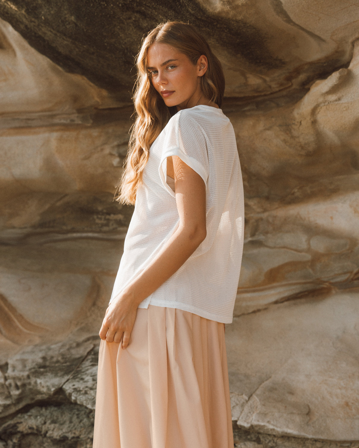 EBBY & I / ARABELLA CREAM TOP / VV11763