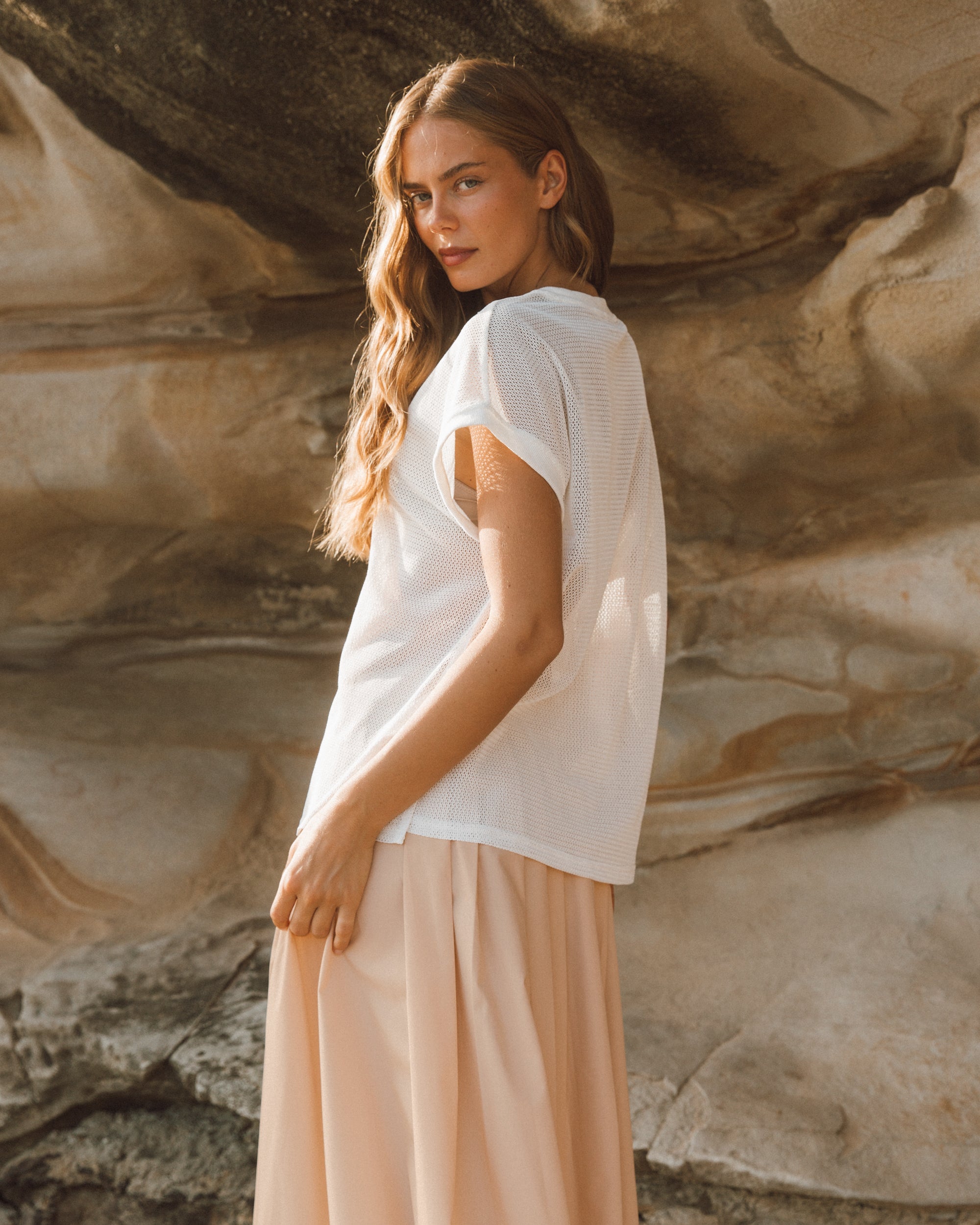 EBBY & I / ARABELLA CREAM TOP / VV11763
