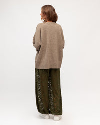 EBBY & I / LACEY LACE BALLON PANT / OLIVE / VV12135