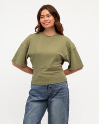 EBBY & I / EVERYDAY TOP / KAHKI / VV12106