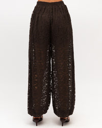 EBBY & I / LACEY LACE BALLON PANT / CHOCOLATE / VV12135