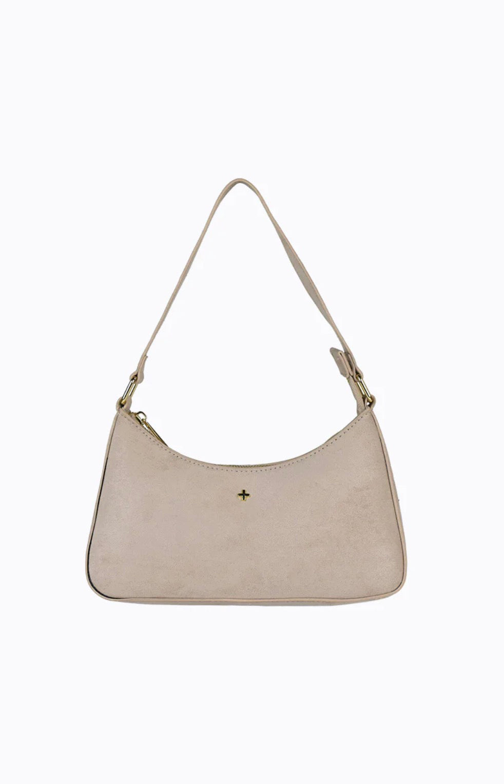 PETA + JAIN / JOSEE SHOULDER BAG / ALMOND SUEDE GOLD
