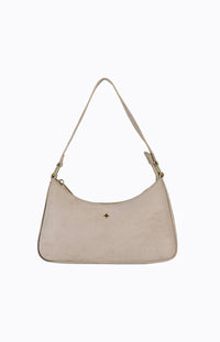 PETA + JAIN / JOSEE SHOULDER BAG / ALMOND SUEDE GOLD
