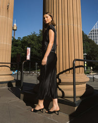 WHITE CLOSET / NIGHTFALL SKIRT BLACK  / TF8320-6