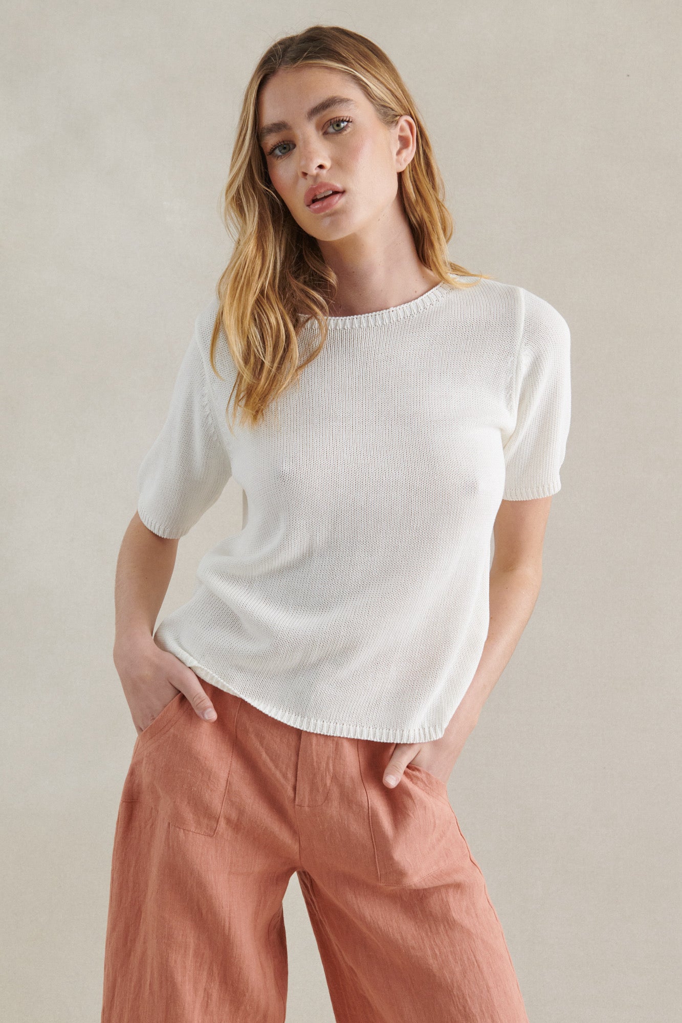 LITTLE LIES / SUMMER TOP / WHITE / K24070902