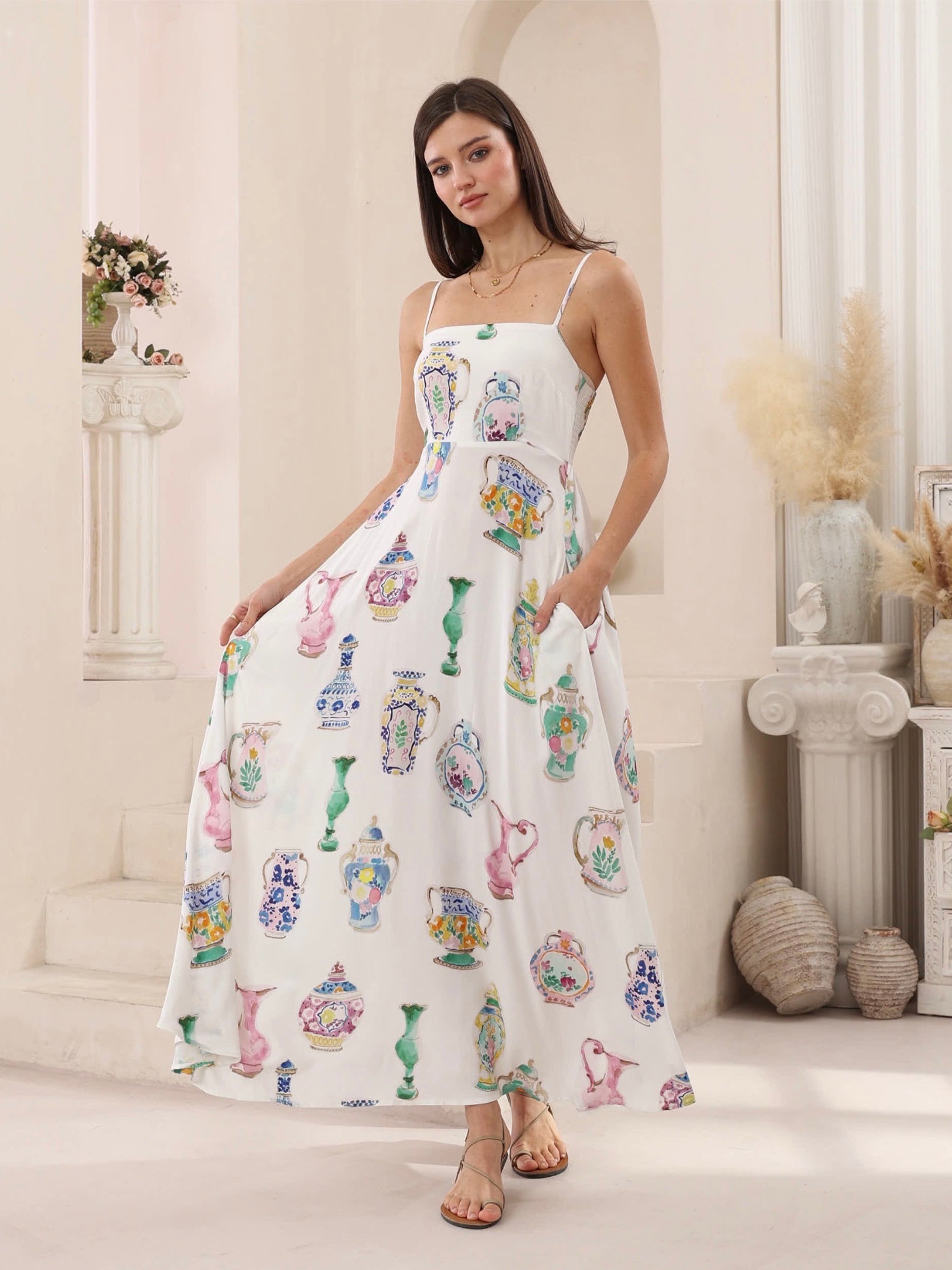 IRIS MAXI / SMOOTH DRESS / 2012084A-58