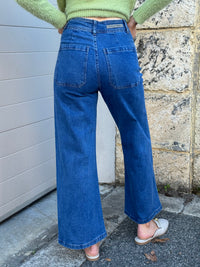COUNTRY DENIM / DARK DENIM CROPPED JEANS / CGJ1809-DARK
