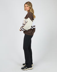 ALL ABOUT EVE / DIV ONE PANEL CREW JUMPER / 6477138.BRWN