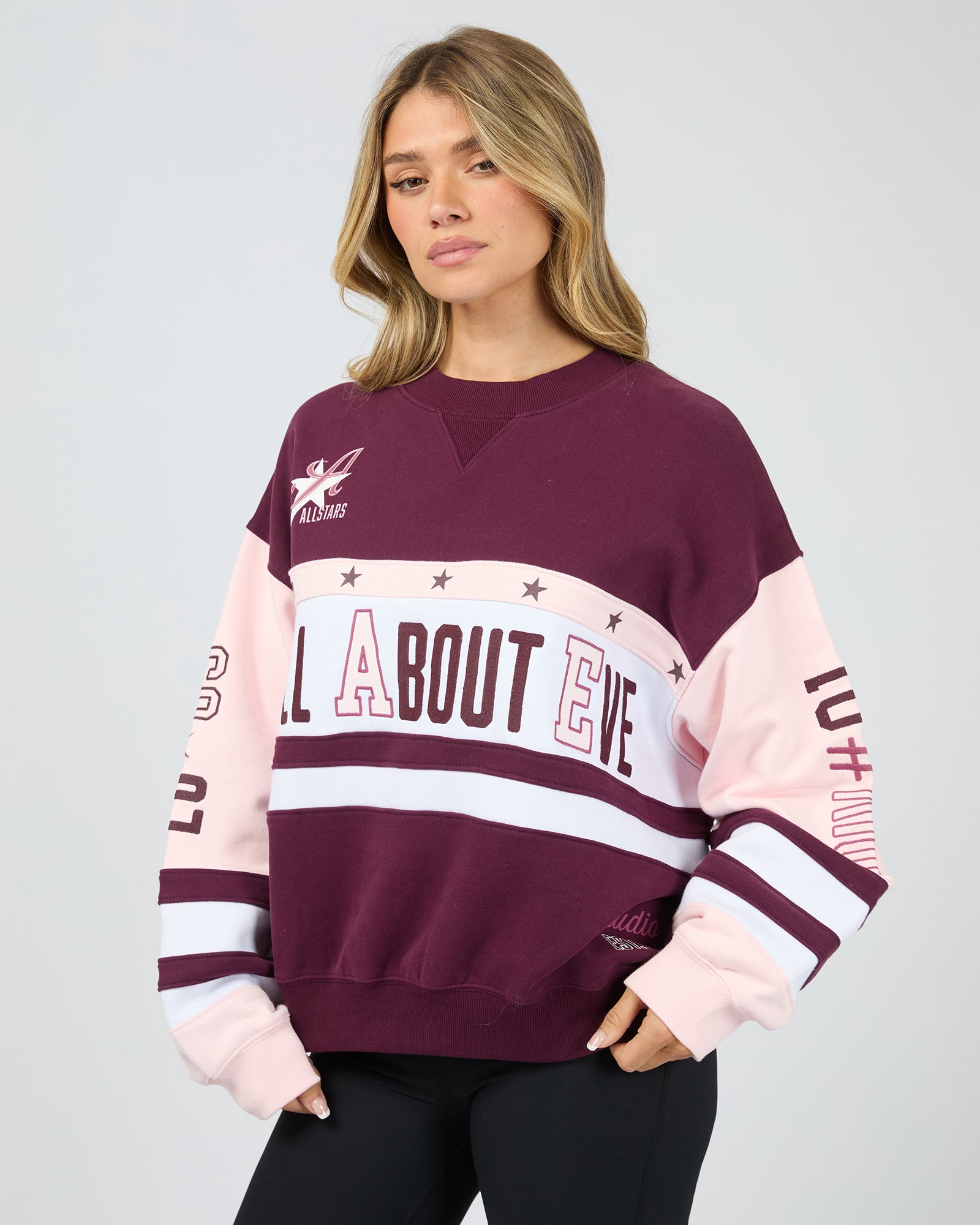 ALL ABOUT EVE / DIV ONE PANEL CREW JUMPER / 6477138.WINE