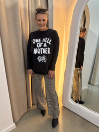 BY FRANKIE / ONE HELL OF A MOTHER LS TEE/ 787-16