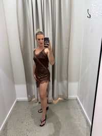 BY FRANKIE / CHOCOLATE LACE DRESS / 730-1