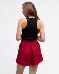 LINEN LUX / LINE UP SHORTS / RED / VVN11529-2