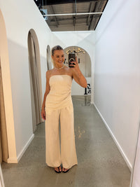 BY FRANKIE / OATMEAL STRAPLESS TOP / 543-1