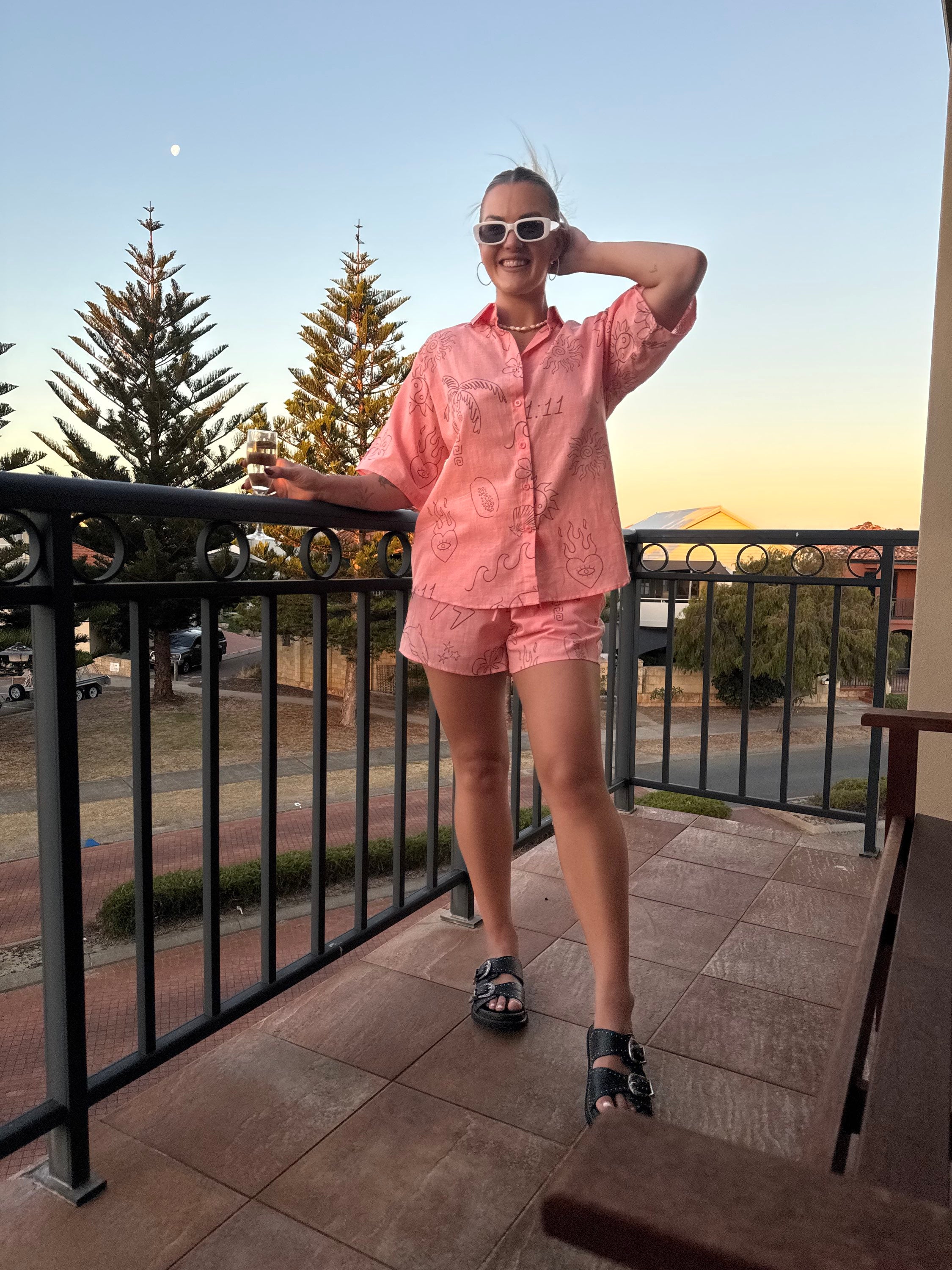BY FRANKIE / PEACH SHIRT / 10-10