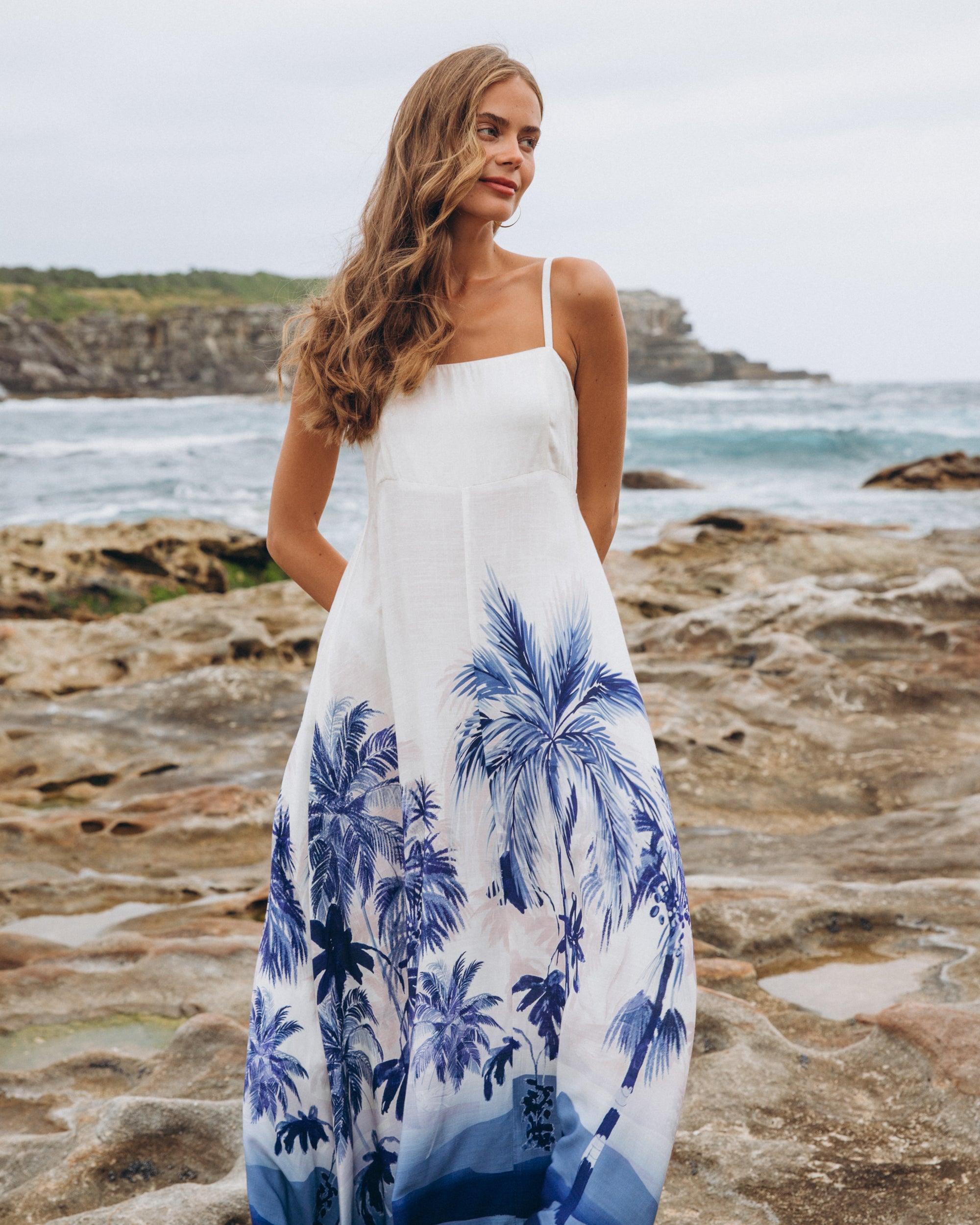 LABEL OF LOVE / INDIGO ISLAND DRESS / LOLE70738