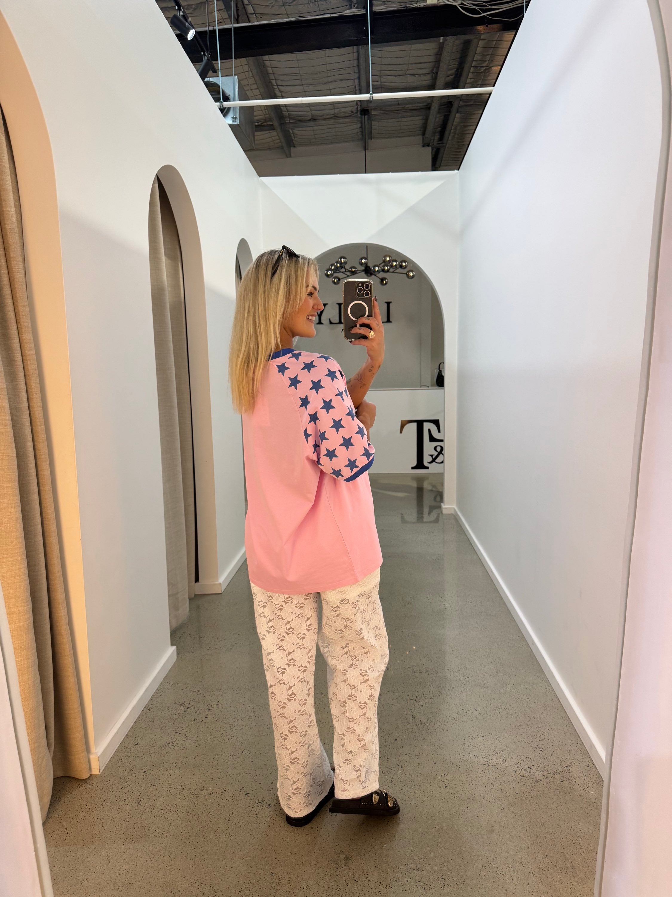 BY FRANKIE / LIVE FREE OVERSIZED TEE / 751-31