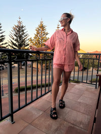 BY FRANKIE / PEACH SHIRT / 10-10