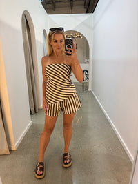 BY FRANKIE / CHOC STRIPE SHORTS / 249-4