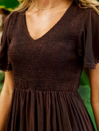 BOHO AUSTRALIA / BLEVINS DRESS / CHOCOLATE / C25346470