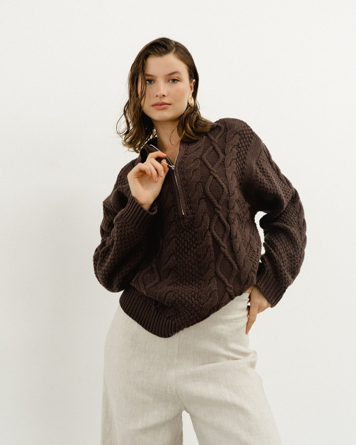 WHITE CLOSET / CYPRESS ZIP JUMPER/ TF11623