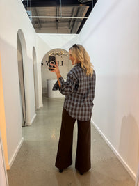 BY FRANKIE / BLUE PLAID SHIRT / 202619-3
