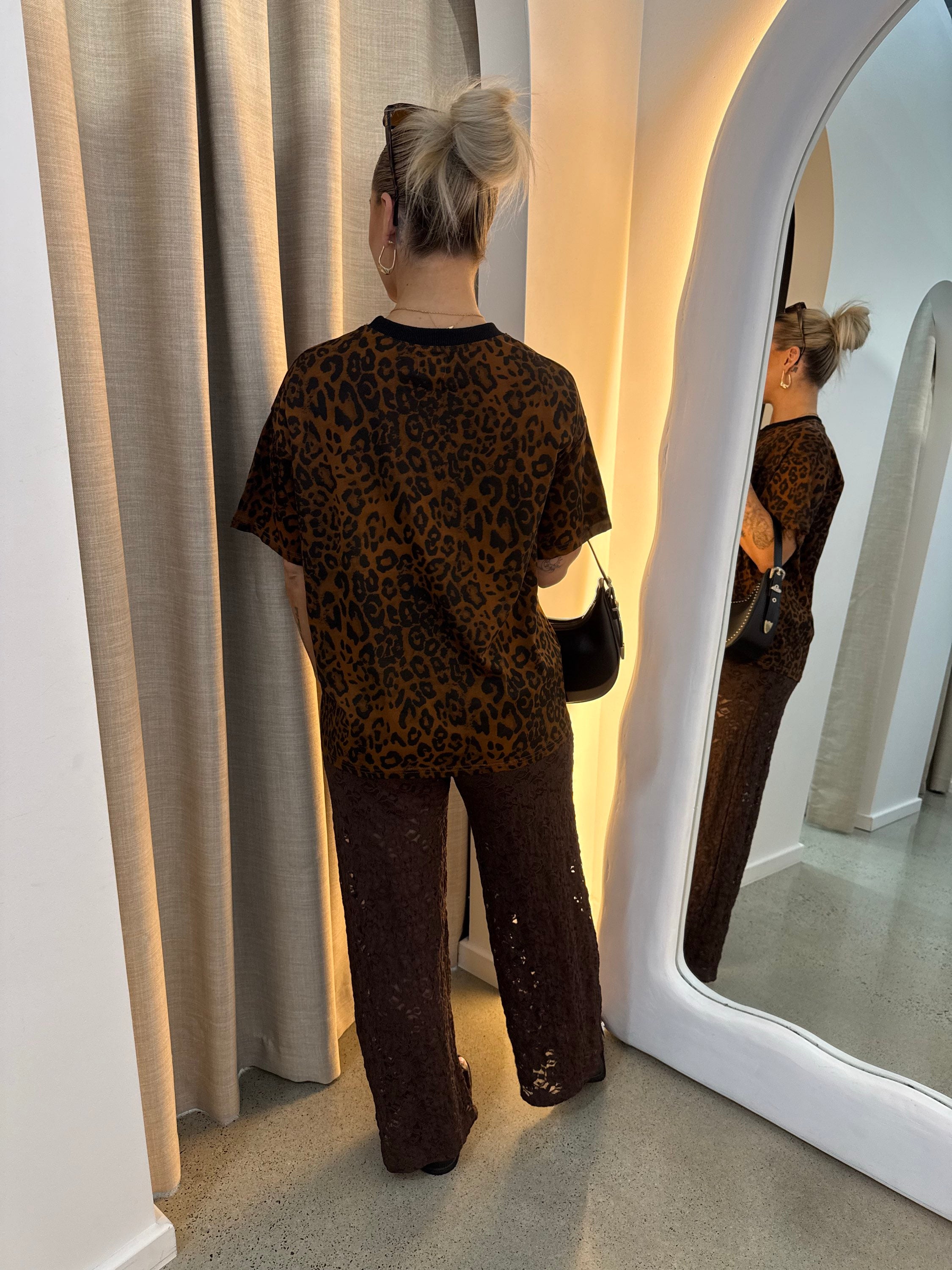 BY FRANKIE / DARK LEOPARD TEE / 791-2