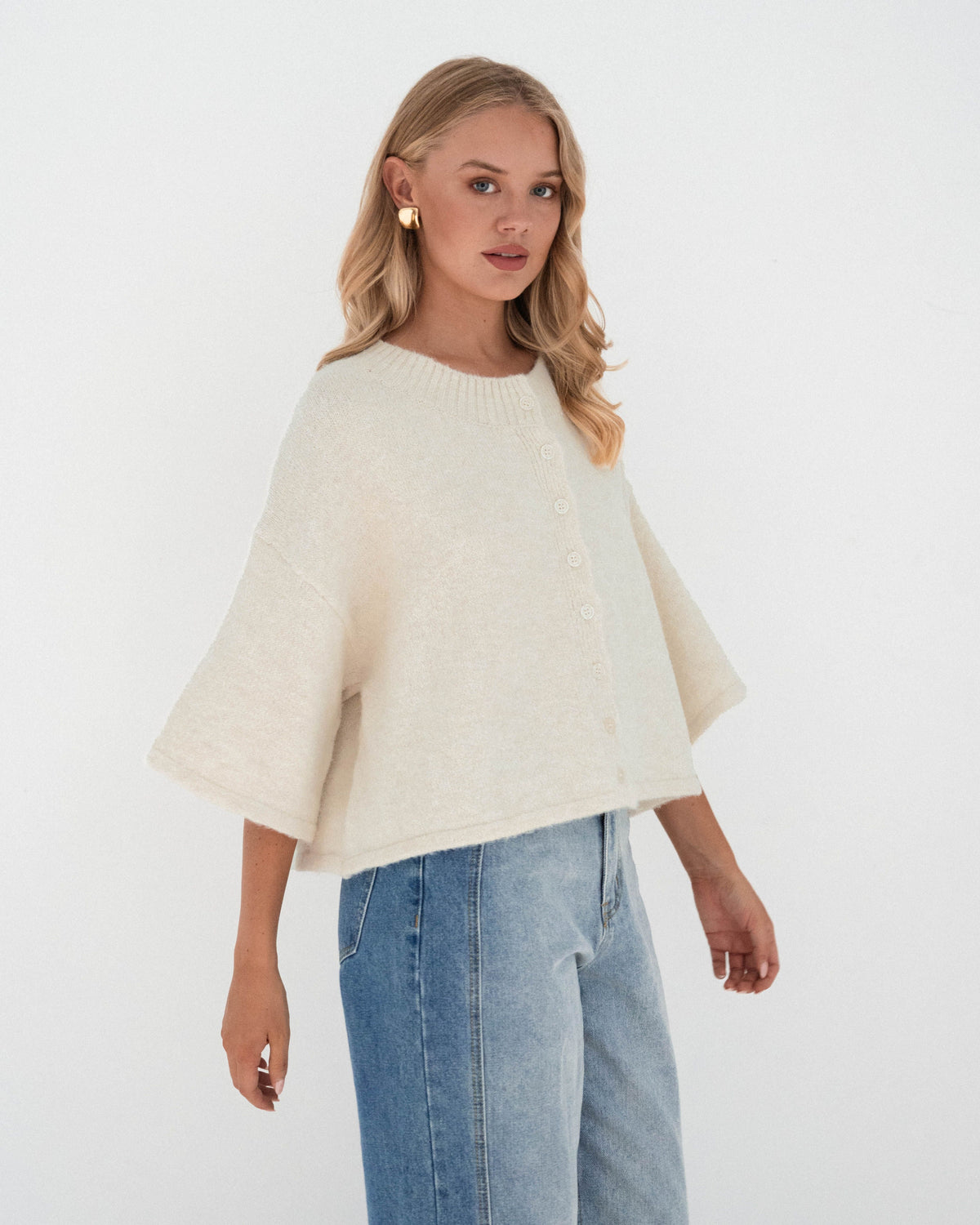 PAPER HEART / SIMONE CARDIGAN / OATMEAL / PH12130