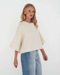 PAPER HEART / SIMONE CARDIGAN / OATMEAL / PH12130