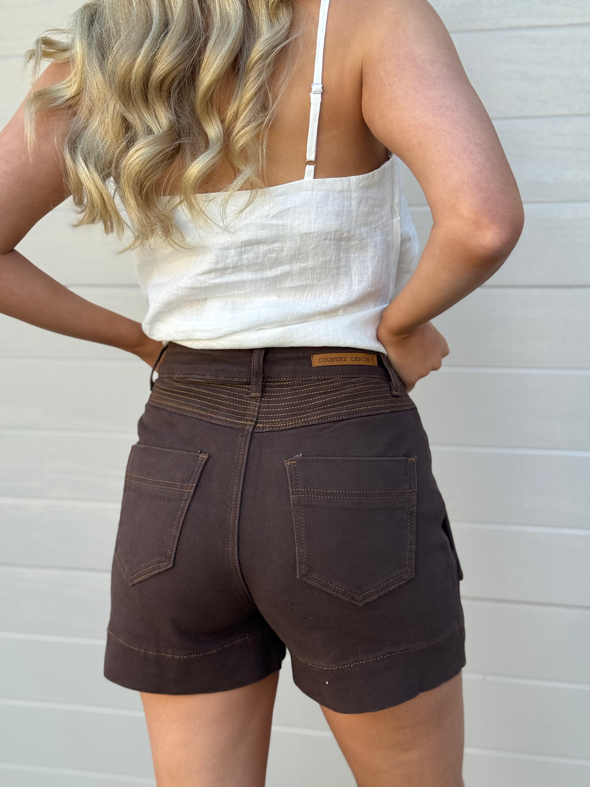 COUNTRY DENIM / MYKOS DENIM SHORT / CHOC / CGJ1785S