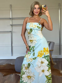 WHITE CLOSET / LUSH BLOSSOM MAXI DRESS / TFE11539