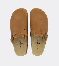 HUMAN / LARA SLIDE / TAN  SUEDE