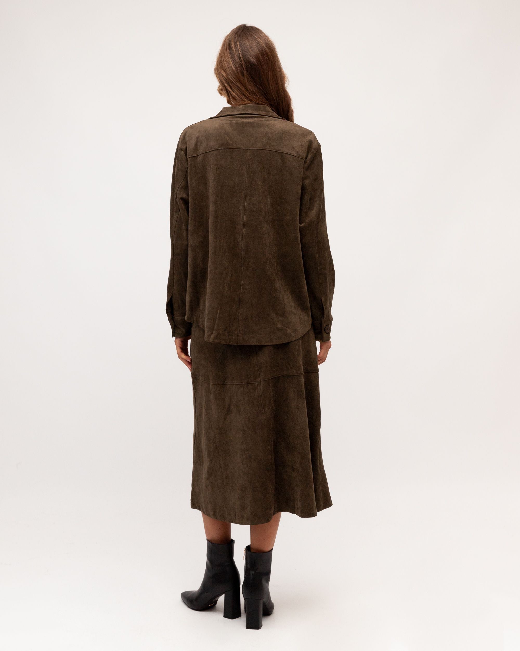 EBBY & I / SKIES SUEDE SKIRT / VV12069