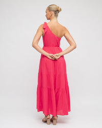 EBBY & I / ELLESMERE ONE SHOULDER DRESS / PINK