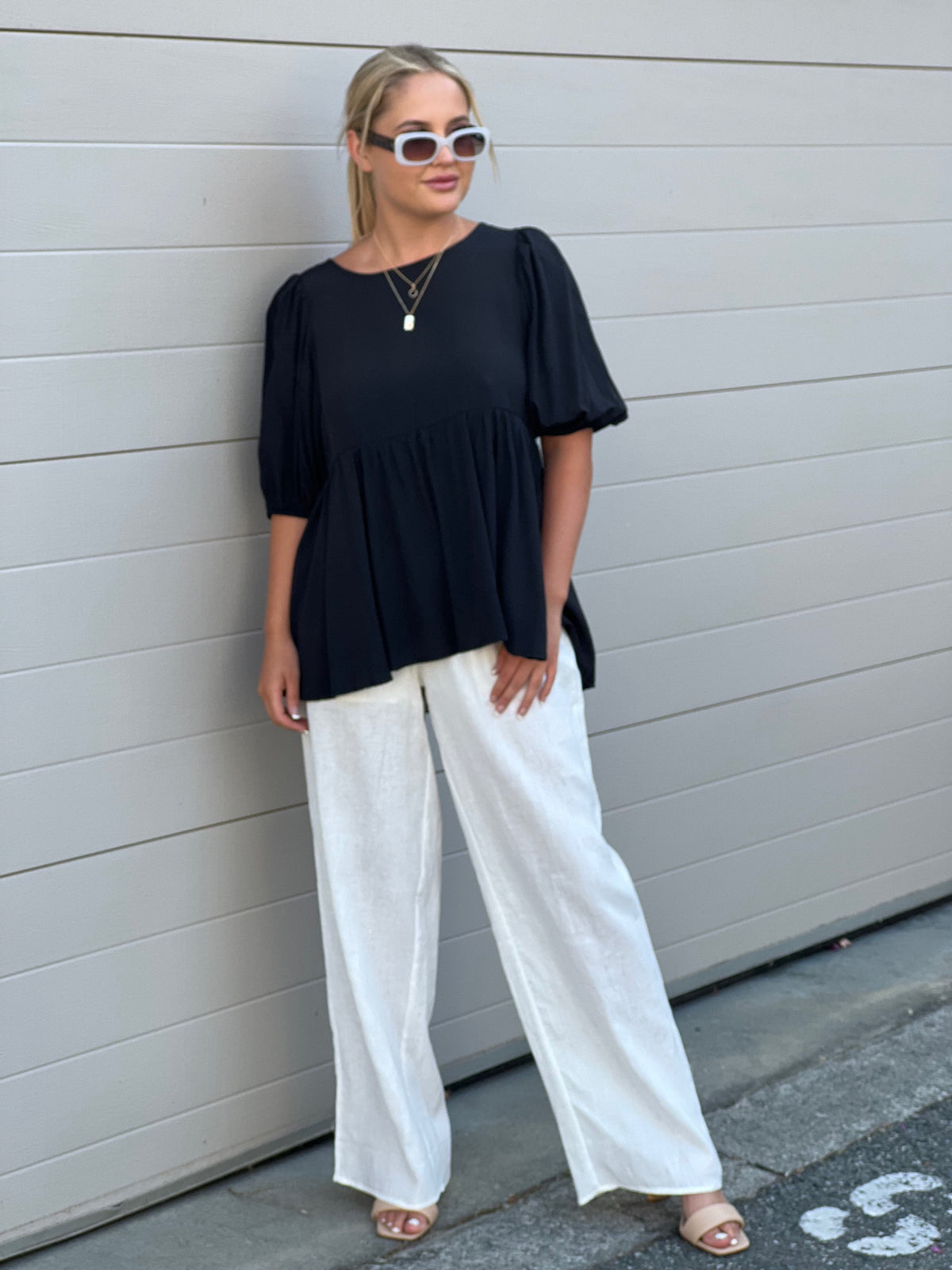 Babydoll Top - Black