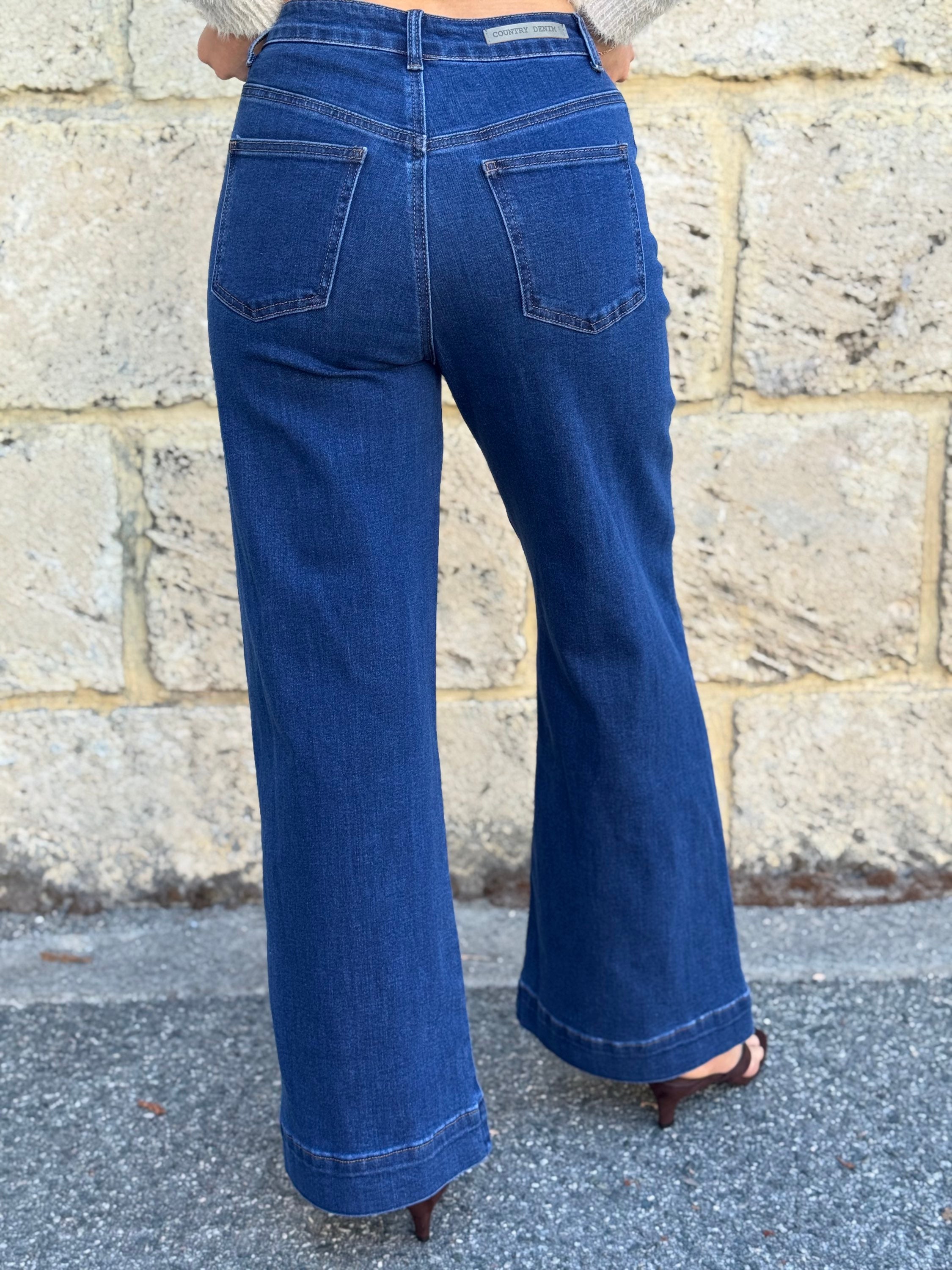 COUNTRY DENIM / HARMONY STRETCH DENIM JEAN DARK BLUE / CGJ1778