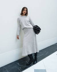 WHITE CLOSET / ROLLED EDGE SKIRT  / TF10759