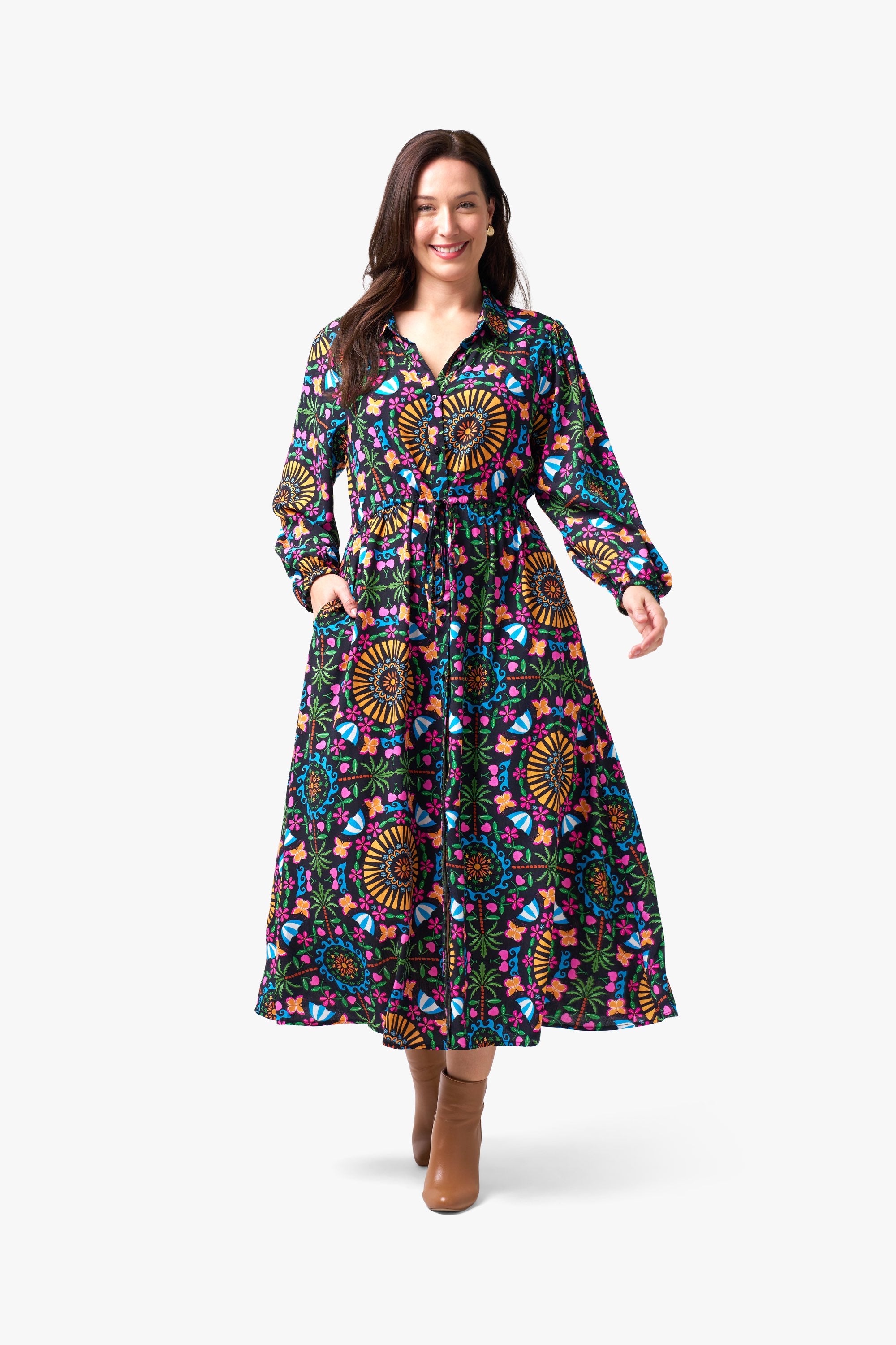Circles Midi Dress