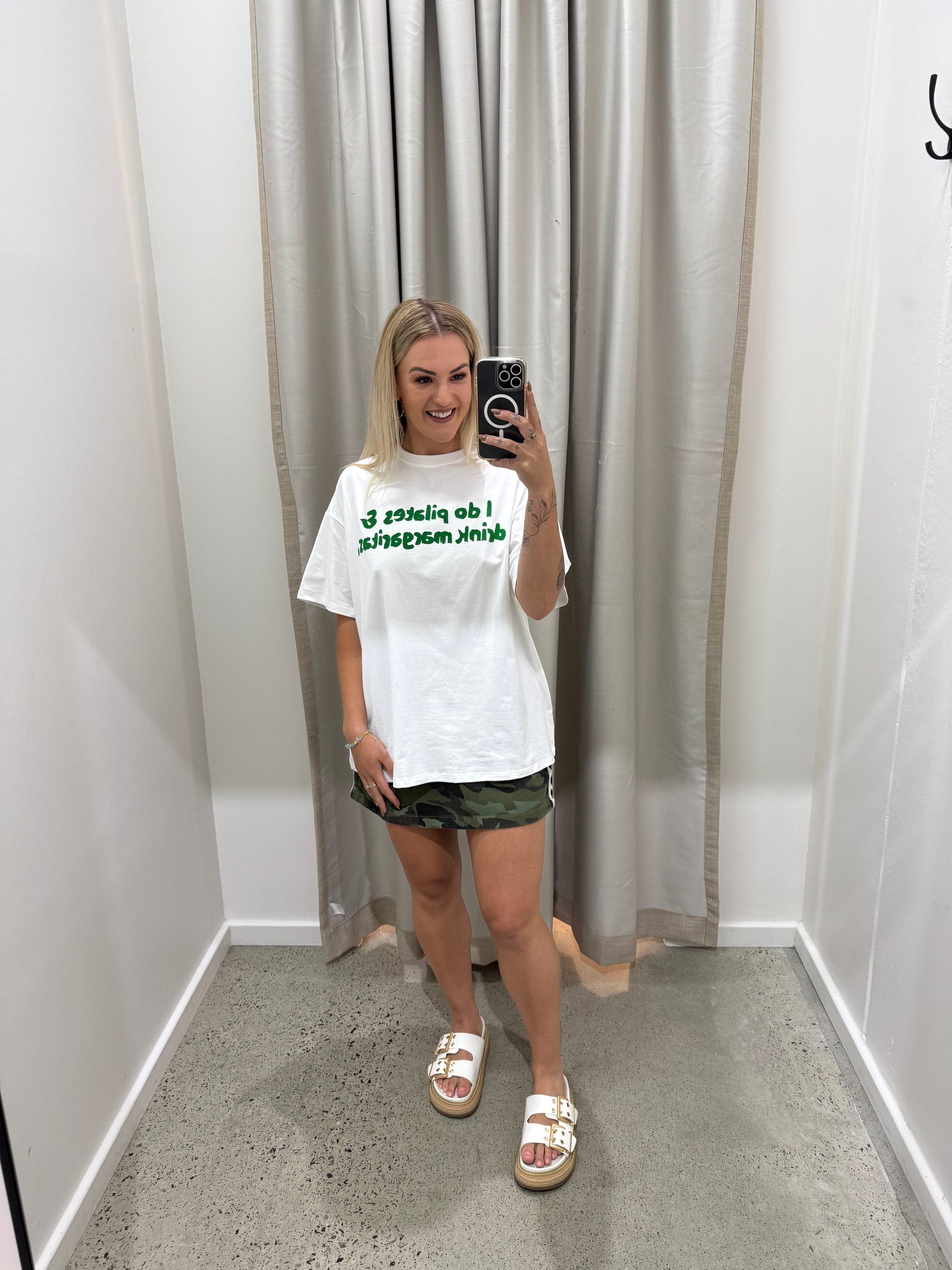 BY FRANKIE / I DO PILATES & DRINK MARGARITAS TEE / 610-19