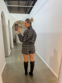 BY FRANKIE / BLUE PLAID SHORTS / 924-2