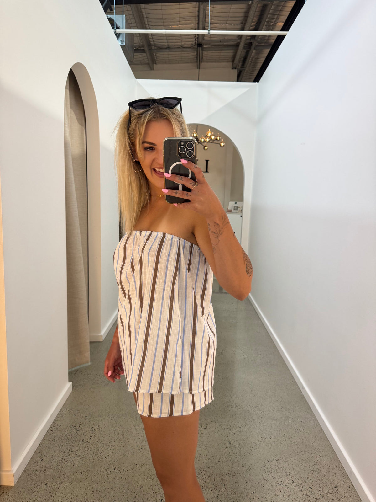 BY FRANKIE / STRAPLESS STRIPE TOP / 739-6