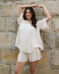 LINEN LUX / MELROSE  SHORTS / VVN11324