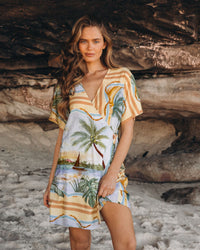 LINEN LUX / ENDLESS SUMMER WRAP DRESS / VVNE11282