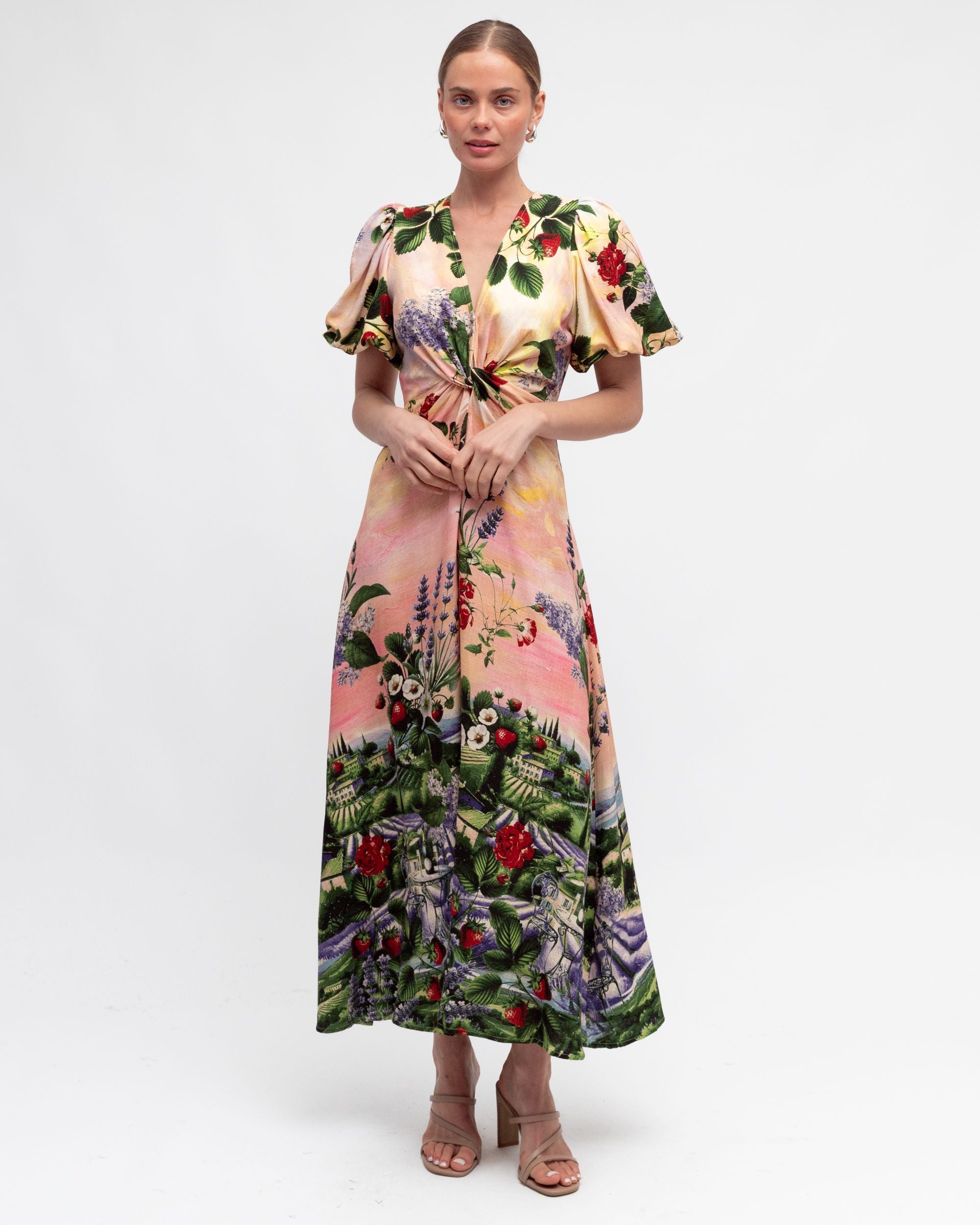 WHITE CLOSET / PROVENCE TWIST DRESS / TFE8545-33